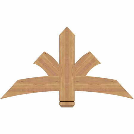 Ekena Millwork Davenport Timber Gable Bracket, Western Red Cedar, 48"W x 26"H x 1 1/2"D x 5 1/2"F, 13/12 Pitch GBW048X26X0206DAV00SWR